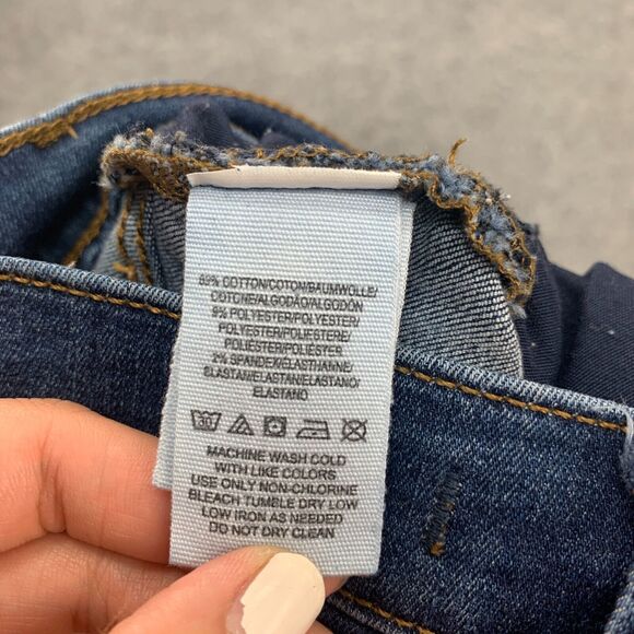 Free People Skinny Jean Womens 24 Destroyed Busted Knee Distressed Denim Zip Fly - Picture 10 of 15